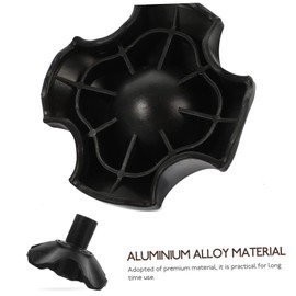 CIYODO Table Leg Protectors Pack of 4 Moon Chair Foot Cover Carassosories Chairs Foldable Portable Outdoor Chair Folding Chair Feet Cap Chair Leg Floor Protectors Chair Leg Caps Black