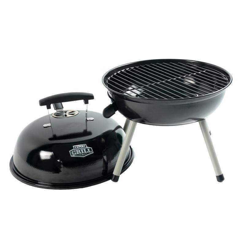 Steel Portable Charcoal Grill, Black, New - Pack Size: Single,