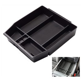 EUEKY 2024 2023 2022 2021 F150 Caja de almacenamiento organizadora de consola central, compatible con 2015-2024 F150 Raptor Centro Reposabrazos Guantera Accesorios