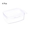 HARFINGTON 4pcs Component Storage Box 2.95" PP Electronic Organizer Box