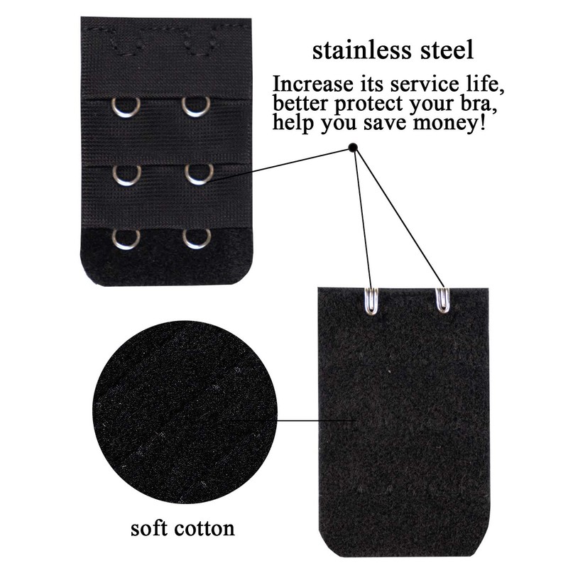 Bra Extender,2 Hook/3 Hook/4 Hook and Eye Bra Strap Extension