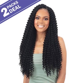Mayde Beauty Crochet Braids 3X Lusty Water Wave 18 (18 inch (Pack of 2), T30)