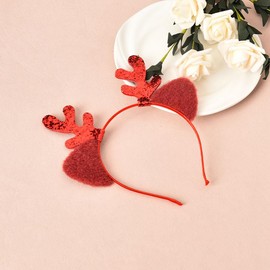 Christmas Reindeer Antlers Headbands for Girls Kids Cosplay Party Deer Horns Headband Haribands for Xmas Hair Accessories