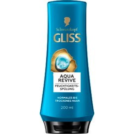 Gliss Aqua Revive Conditioner (200 ml), Conditioner with Hyaluronic Complex and Seaweed for Normal to Dry Hair Gives an Extra Dose of Moisture & Healthy Shine