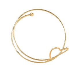 Arm Cuff for Women Gold Cuff Bracelets Open Upper Arm Cuff Bracelets Snake Open Bangle Bracelets Layered Heart Arm Cuff Trendy Jewelry Gifts