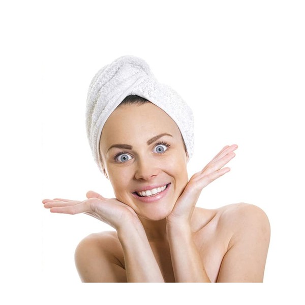 all-around24 2 x Microfibre Head Towel Hair Turban Hair Towel