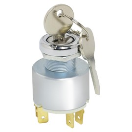 LEIBOCHAO Ignition Switch 12 V, Motorcycle Ignition Coil with 2 Keys, Universal Engine Start Switch Ignition Lock, Car Ignition Switch, Key Switch for Cars Motorcycles Boats