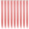 FAIRY COLOR 9 Pieces Princess Colourful Extensions Multicoloured Party Highlights