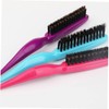 FOMIYES 3pcs Three Rows Bristles Hair Comb Hair Combs Detangling