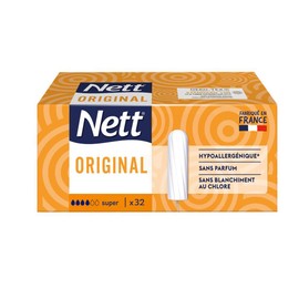 Nett Original Stamp without Applicator, Super, Box of 32 Tampons