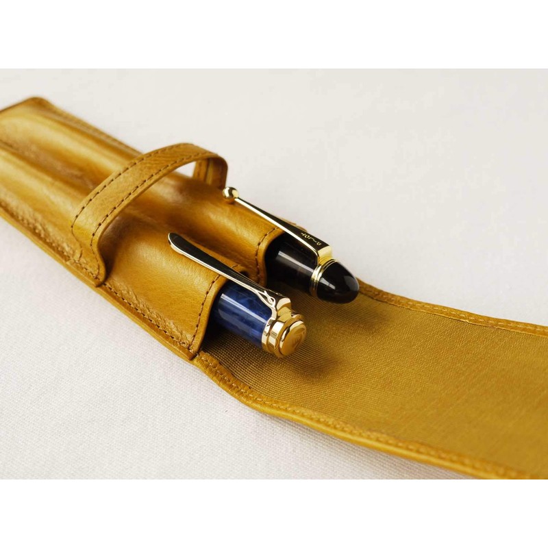 Slip-on Pensiest Double Holder Gift AZ Leather Camel IAZ-4501