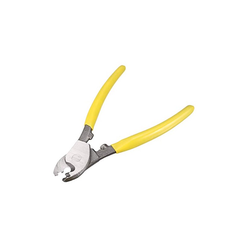 Sourcingmap Yellow Handle Wire Cable Cutting Plier Cutter Stripper