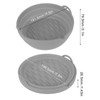 Fryer Silicone Liner Foldable Round Wavy Stripe Heat Resistant Reusable