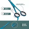 Green Max Tijeras Profesionales Para Cortar El Cabello, Color Azul