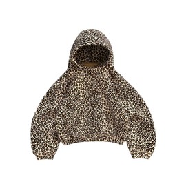 Generic Leopard/Cheetah Print Animal Print (Leopard & Cheetah) Women's Casual Long Sleeve Loose Fit Winter Hoodie, Medium, Regular, Standard Hoodie with Kangaroo Pocket