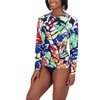 Nautica Women's Rash Guard Shirt, Trade Wind Multi