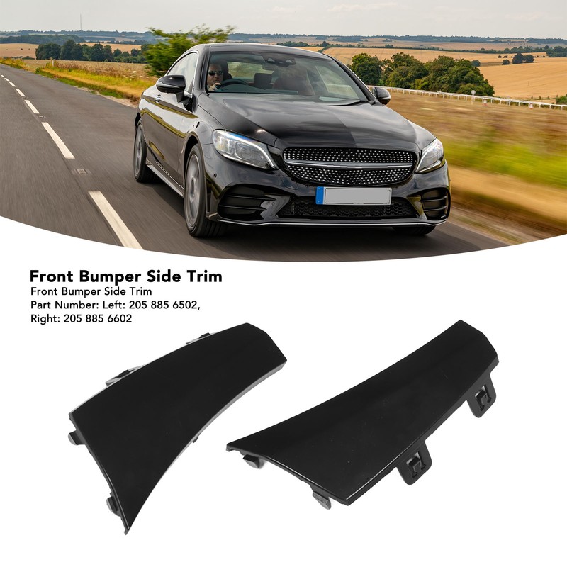 Front Bumper Side Trim Fit Replacement for Benz C‑Class W205
