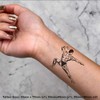 4 x 'Body Builder ' Temporary Tattoos - Water Resistant,