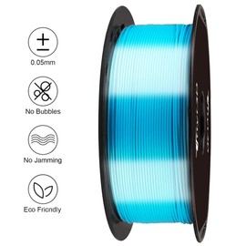 TTYT3D Shine Silk Turquoise Blue PLA 3D Printer Filament, 1.75mm 3D Printing Material 1kg 2.2lbs Silk PLA