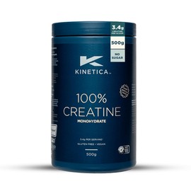 Kinetica Kinetica Sports Creapure 100% Creatine Monohydrate Powder - Unflavoured | 3.4g Creatine/Serve, 147 Servings/500g Pack | Vegan & Gluten Free | Optimum for High Physical Performance & Muscle Power