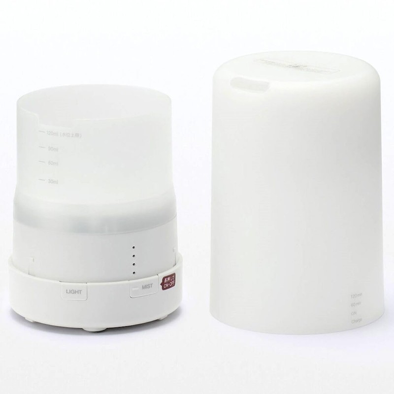 MUJI Aroma Diffuser/LED Lighting Cordless Ultrasound/MJ-CAD2, White