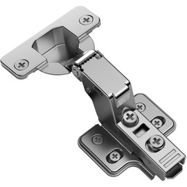 Kimdot 2 Pieces Inset Frameless Soft Close Kitchen Cabinet Hinge 35mm Cup 105 Degree Adjustable Clip-On Three Way Self-Closing European Concealed Door Hinge Matching Screw for Easy Installation