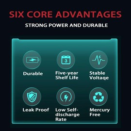 L1154f Batteries AG13 Battery LR44 357 A76 L1154 SR44 G13 L1154c LR44h 1.5V Premium Alkaline Button Coin Cell Batteries for Watches, Laser Pointers,Small Toys,Electronics【5-Year Shelf Life】(6 Count)