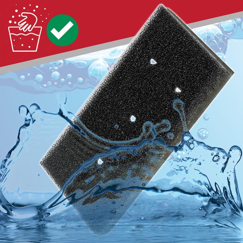 SPARES2GO Tumble Dryer Foam Filter compatible with Whirlpool fits Bauknecht
