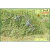 San Gabriel Mountains California Trail Map Poster
