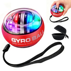 2026 New Wrist Ball Exerciser, Torque-Ball Hand Exerciser, Hand Strengthening Devices, Forearm Exerciser Gyro Ball for Fingers, Muscles, Auto-Start Colorful Lighting, with Portable Case