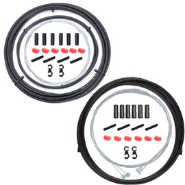 Bestgle 2 Packs New Upgraded Universal Bike Brake Cable and Bicycle Shifter Cable with Housing for Mountain Bicycle MTB Road Bike Basic Brake Cable Replacement Kit