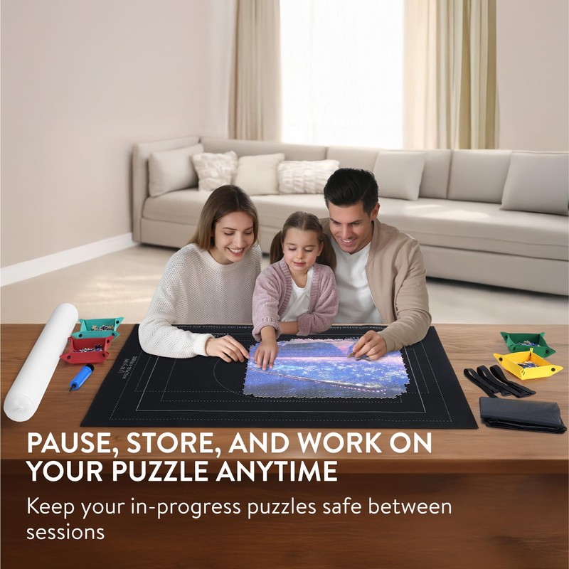 Navaris Puzzle Mat - Non-Slip Puzzle Mat for 1000-2000 Pieces