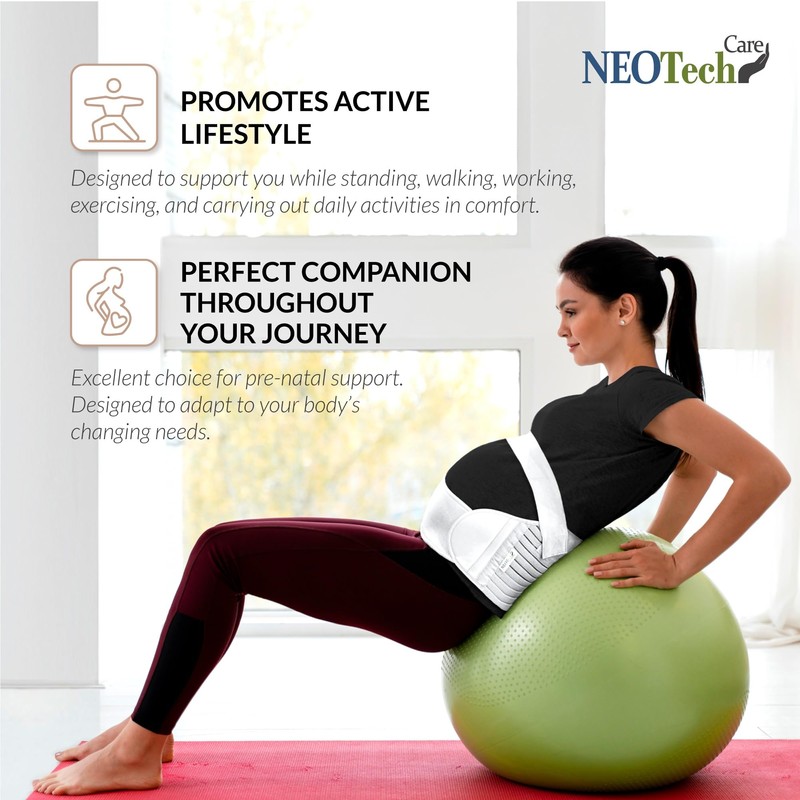 NeoTech Care - Cinturón de maternidad para embarazo, cintura y