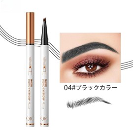 GECOMO 4 Prong Eyebrow Pencil, Non-Falling, Quick Dry Makeup, 36H Effect Long Lasting, Liquid Eyebrow Pencil