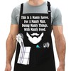 LINEN CLOSET® Manly Man Apron for Men Funny Aprons Grilling