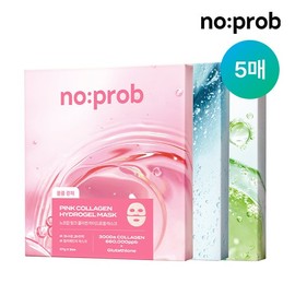 No Prop [5 Sheets] Hydrogel Mask 3 Types (Moisture/Radiance/Pores) - 03 Green Apple Mask (5 sheets) / 노프랍 [5매] 하이드로겔 마스크 3종 (수분/광채/모공) - 03그린 애플 마스크(5매)