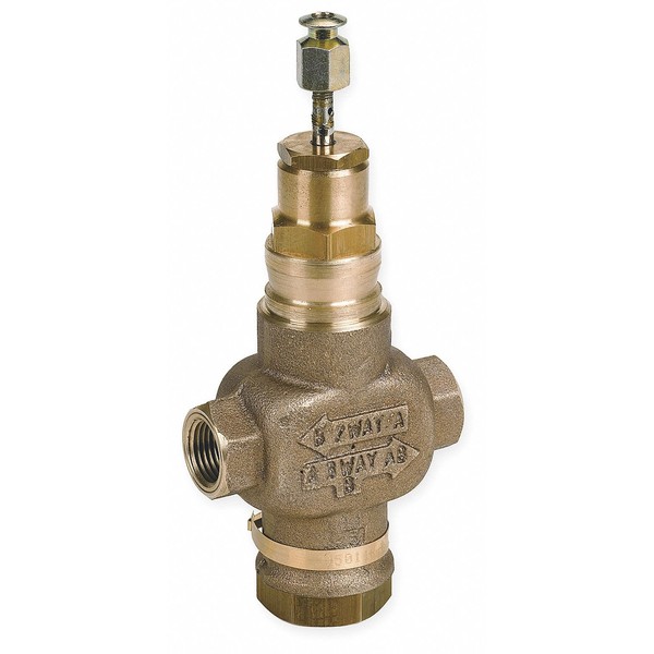 Honeywell V5011N1008 1/2" 2-Way F-NPT Globe Valve 2-Way 0.73 C,