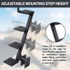 4 Step Boat Trailer Steps,Heavy Duty Boat Steps with Handle