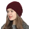 DonDon Women's Beanie Hat, Winter Hat, Slouch Style with Very
