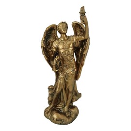 Ebros Bronzed Greek Orthodox Christian Church Archangel of The Angelic Council Statue 5" Tall Figurine (Uriel The Light of God)
