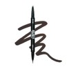 Ruby Kisses Go Brow Microblading Eyebrow Pen, Waterproof Eyebrow Pencil for Women, Dual-Ended Liquid Tattoo Brow Pencil With 4-Fork & Precise Brush Tip for Natural Hair-Like Strokes (Black Brown)