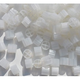 K1 Bio Filter Media Moving Bed Biofilm Reactor (MBBR) for Aquaponics, Aquaculture, Hydroponics - Ponds - Aquariums by Wholesale Koi Farm, 3.8 Liter (1 Gallon)