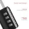 LOFICOPER Outdoor Combination Padlock, 4 Digit Combination Lock with Key,