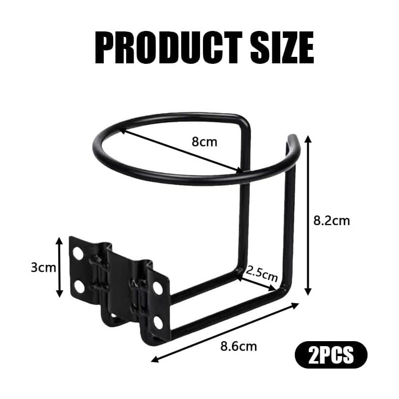 Stainless Steel Ring Shaped Boat Cup Drink Holder with Screws,