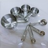 Stainless Steel Measuring Set, 8-Piece Stackable Cups and Spoons, Kitchen