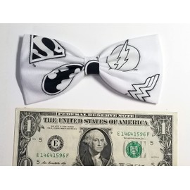 EmilyRose Couture Super Heroes Hair Bows-Sci Fi Characters, Horror (Group 2) (Alligator Clip, DC Character Symbols)