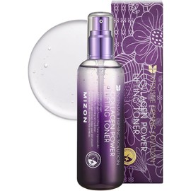 MIZON Tónico Facial con Colágeno 120 ml - Tonico Facial Coreano Hidratante y Refrescante - Toner Facial K Beauty para Piel Suave y Flexible - Skincare Coreano con Colágeno Marino