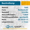 Stahl-Shop24 - Steel rectangular tube, hollow profile, welded, construction tube,
