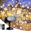 Snowflake Projector Lights, Christmas Owl Shape Snow Light Projector Outdoor,