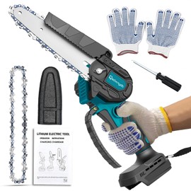 Cordless Mini Chainsaw 6 Inch for Makita 18V LXT (No Battery), Brushless Portable Electric Chain Saw Tool for Makita BL1850, Small Handheld Chainsaw for Pruning Shear Branch Wood Cutting Tree Trimming